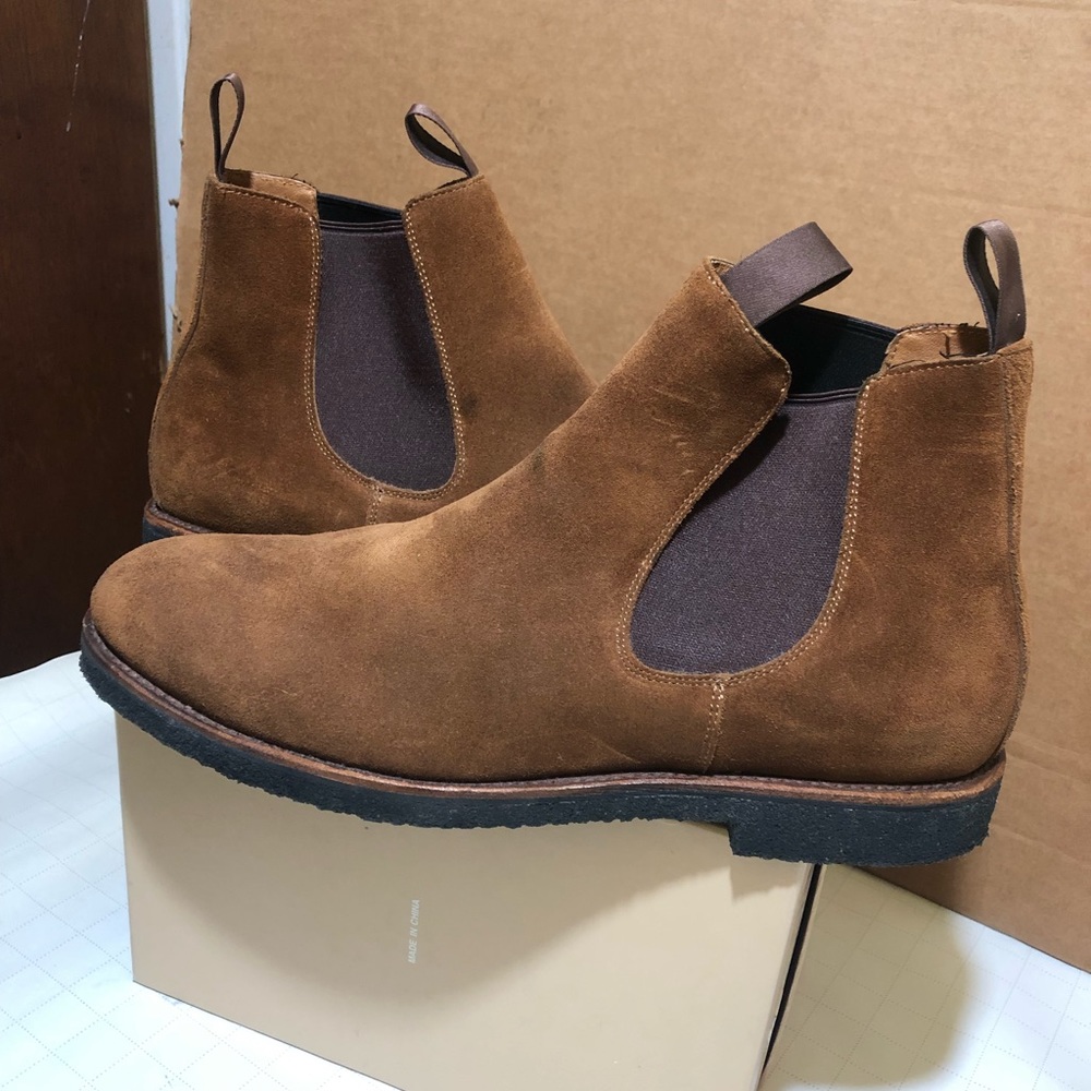 Nice Jcrew Suede boots -Size 12.1/2 . - Picture 3 of 6